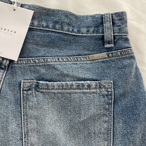NWT Kancan The Ann Hem Distressed Jean Shorts Size 27 Denim - Picture 7 of 10